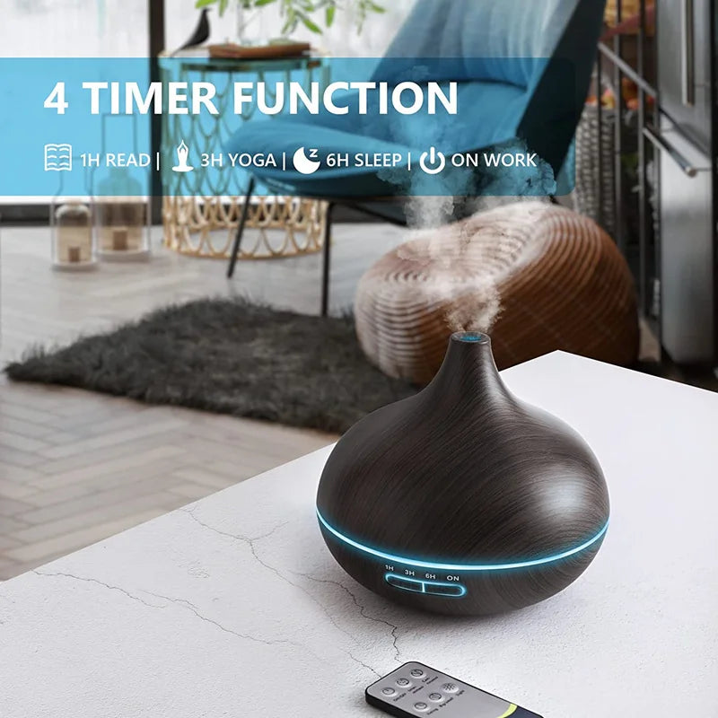 Aroma Diffuser with 7 Color LED Lights & Remote Control
