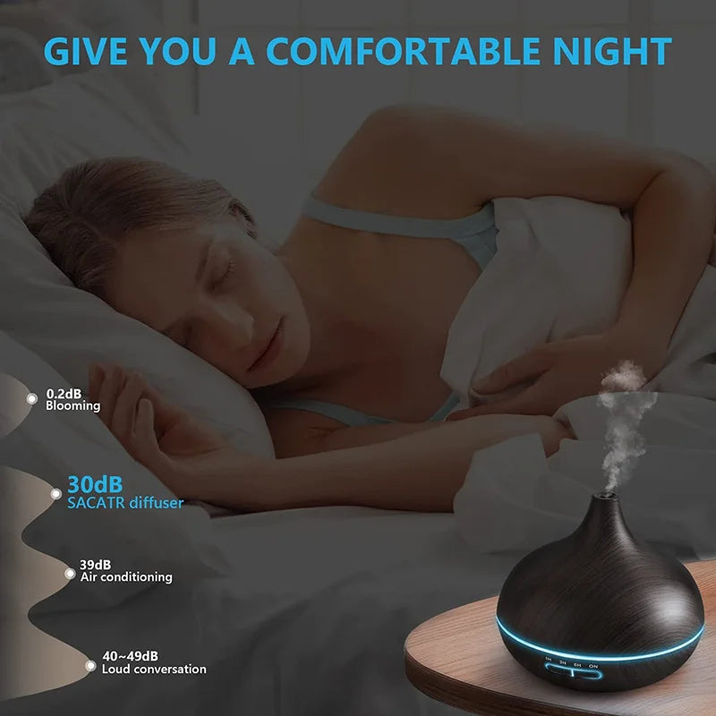 Aroma Diffuser with 7 Color LED Lights & Remote Control